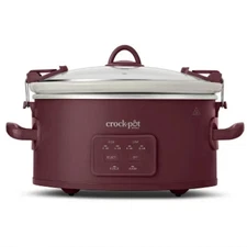 Crock-Pot 6qt Cook & Carry Slow Cooker - Programmable, 3 Settings, Red 