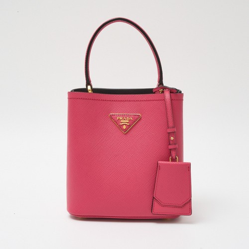 PRADA Pannier Saffiano Leather Small Bag 1BA217 2WAY Mini Hand Shoulder Bag Le