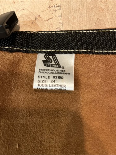 Steiner Leder Schweißer Taille Schürze verstellbarer Riemen #92160-24" - Bild 6 von 11