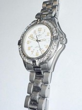 BREITLING MEN'S 38MM COLT QUARTZ A57035 LAB GROWN DIAMOND WATCH 15