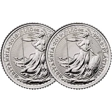 1/10 oz British Platinum Britannia Coin (Random Year)