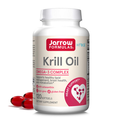 Jarrow Formulas Krill Oil - Phospholipid Omega-3 Complex Astaxanthin - 120