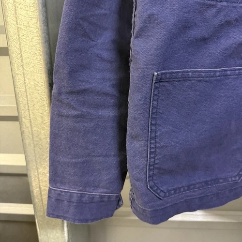 Imogene + Willie Jack Jacket French Blue Cotton Canvas Chore Coat Men’s XS USA image 6