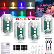 RGB LED Strobe Light Wireless Remote Control For Car Bike Motorcycle Flash Lamps