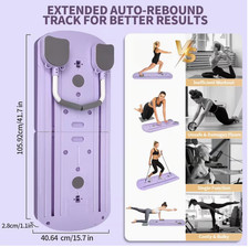 8-in-1 Multifunction Push Up Board Set Folding Home Gym Fitness Pilates Board w/