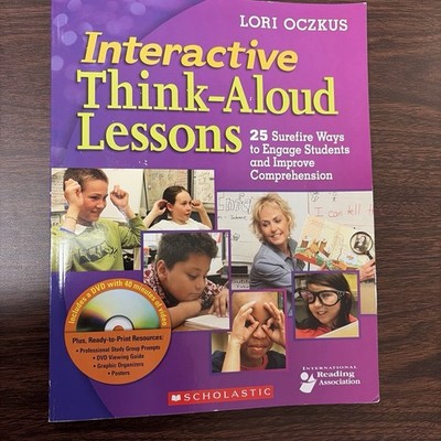 Interactive Think-Aloud Lessons Lori Oczkus Scholastic Teacher Book w DVD