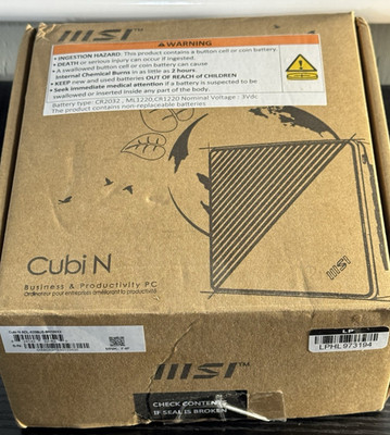 MSI Cubi N Cubi N ADL-020BUS Barebone System - Intel Celeron