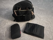 Skip Hop Suite 6-in-1 Diaper Bag Backpack Black w/ Changing Pad