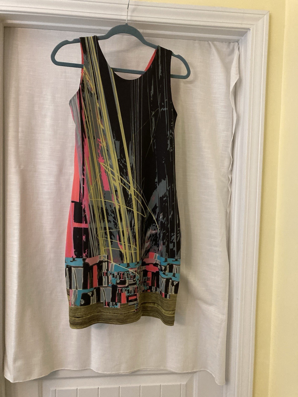 volt design dress size 2 multi color sleeveless knit dress