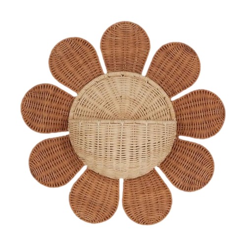 Wall Hanging Basket Handmade Hanging Wall Basket for Bathroom Home Farmhouse - Picture 4 of 5