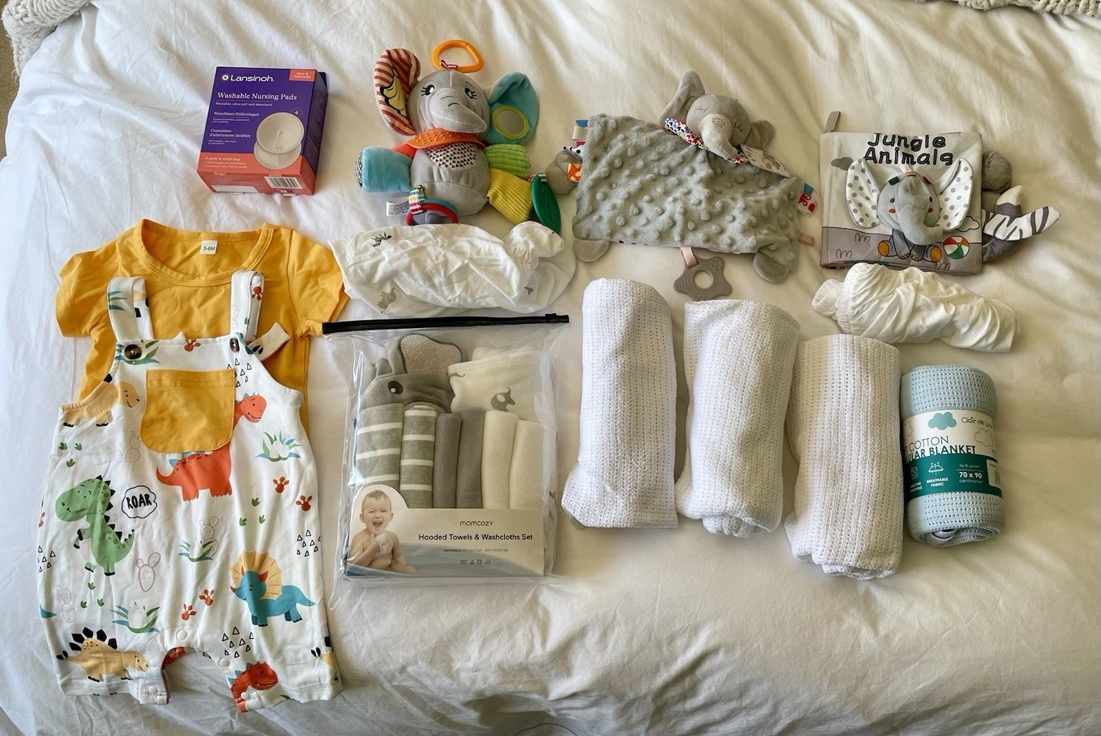 Baby Bundle - Clothes, Toys, Cellular Blankets, Towels Mostly New