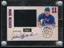2013 Panini HRX Video Card Auto Mark Messier #3 New York Rangers