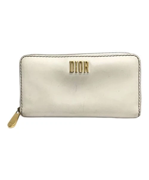 Portefeuille Dior rond zippé blanc 03 MA 0127