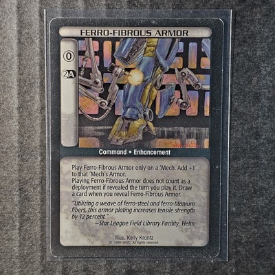 Ferro-Fibrous Armor, 1996 BattleTech CCG Limited Base Set (1/2)