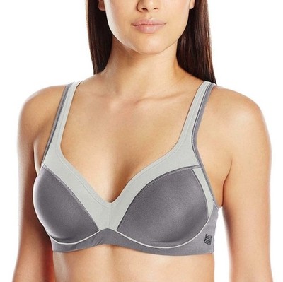 Natori 752147 Zen Convertible Underwire Sports Bra Gray New Size 34B