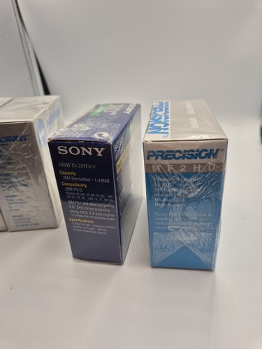 Floppy disks 3.5" 2HD New. Select x10 sealed. Sony And Precision. 5 Box - Picture 9 of 12