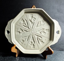 Lakeland Stoneware Shortbread Mould - Scottish Thistles Design Exc Cond Baking