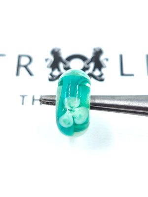 Authentic Trollbeads Forest Anemones Bead Sterling Silver RETIRED