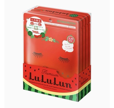 Kyushu Limited Premium Lululun Face Mask Watermelon 5 packs / 35 sheets