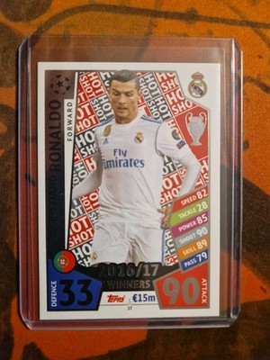CRISTIANO RONALDO 2017-18 Topps MATCH ATTAX UEFA Champions League