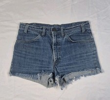 Vintage Levis 646 Cut Off Jean Shorts Orange Tab 32 Distressed Levi's USA Made