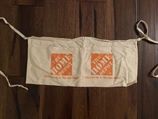 Home Depot 2 Pocket Apron Canvas Waist Tool Nail Carrier Carpenter Construction