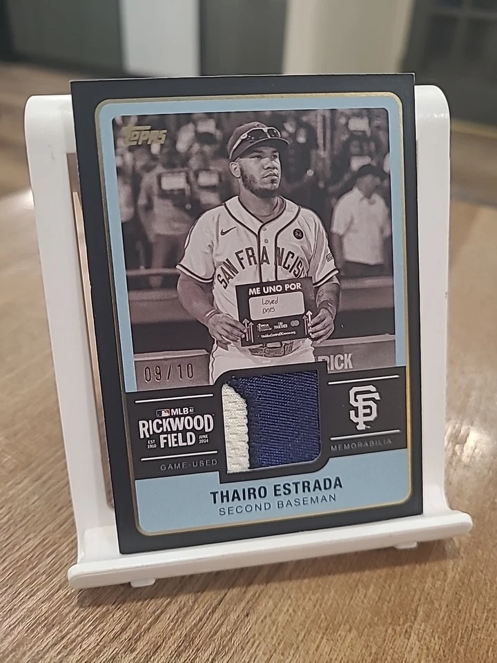 2025 Topps Rickwood Field  Thairo Estrada  Game Worn Jersey Relic  9/10 - Image 2 of 4