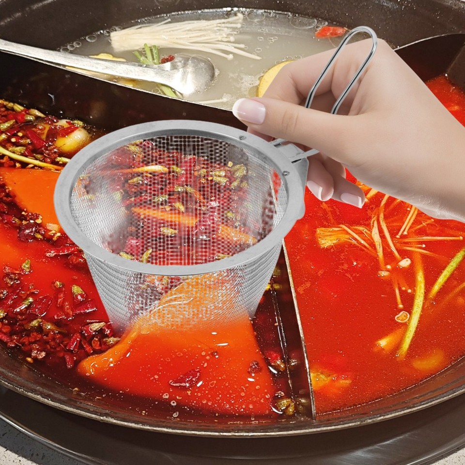 Noodle Basket for Boiling Deep Fry Baskets with Handle Cooking Strainer ...