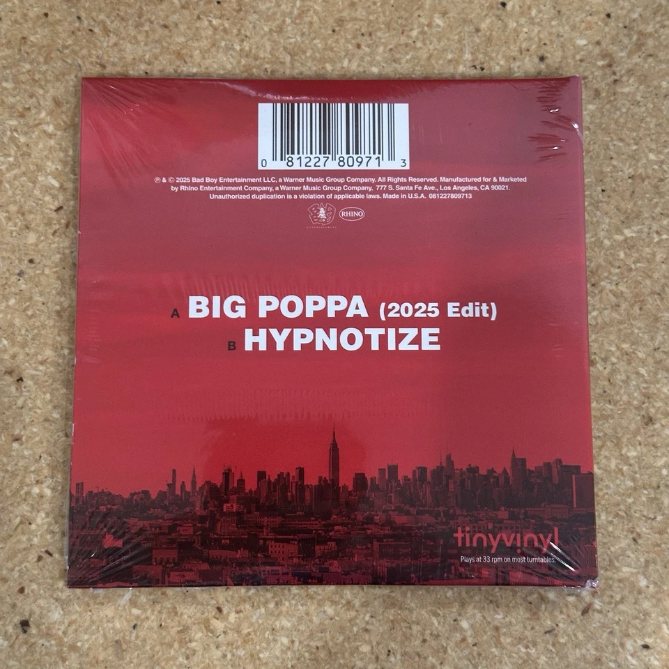 The Notorious B.I.G. - Big Poppa / Hypnotize Limited Edition 4" Tiny Vinyl - Image 2 of 3
