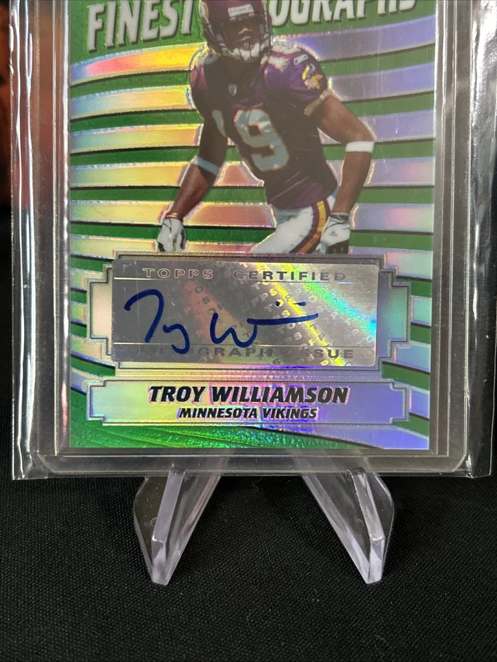 2005 TOPPS FINEST TROY WILLIAMSON REFRACTOR RC ROOKIE AUTO AUTOGRAPH / Fresh - Image 2 of 4