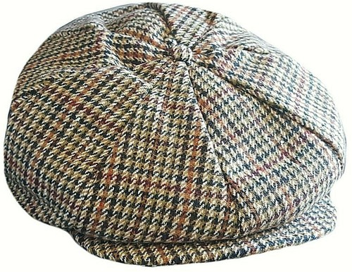 Mens Ladies Eight Panel Tommy Shelby Newsboy Cap Peaky Blinder BakerBoy Flat Hat - Picture 7 of 9