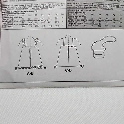 McCall's 4047 Child's Girl's Summer Dress & Purse Sewing Pattern Size 6-8 Uncut - Picture 6 of 6