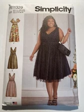 Simplicity￼ Pattern R11329 Size 18W-24W Women’s Dresses￼ nn