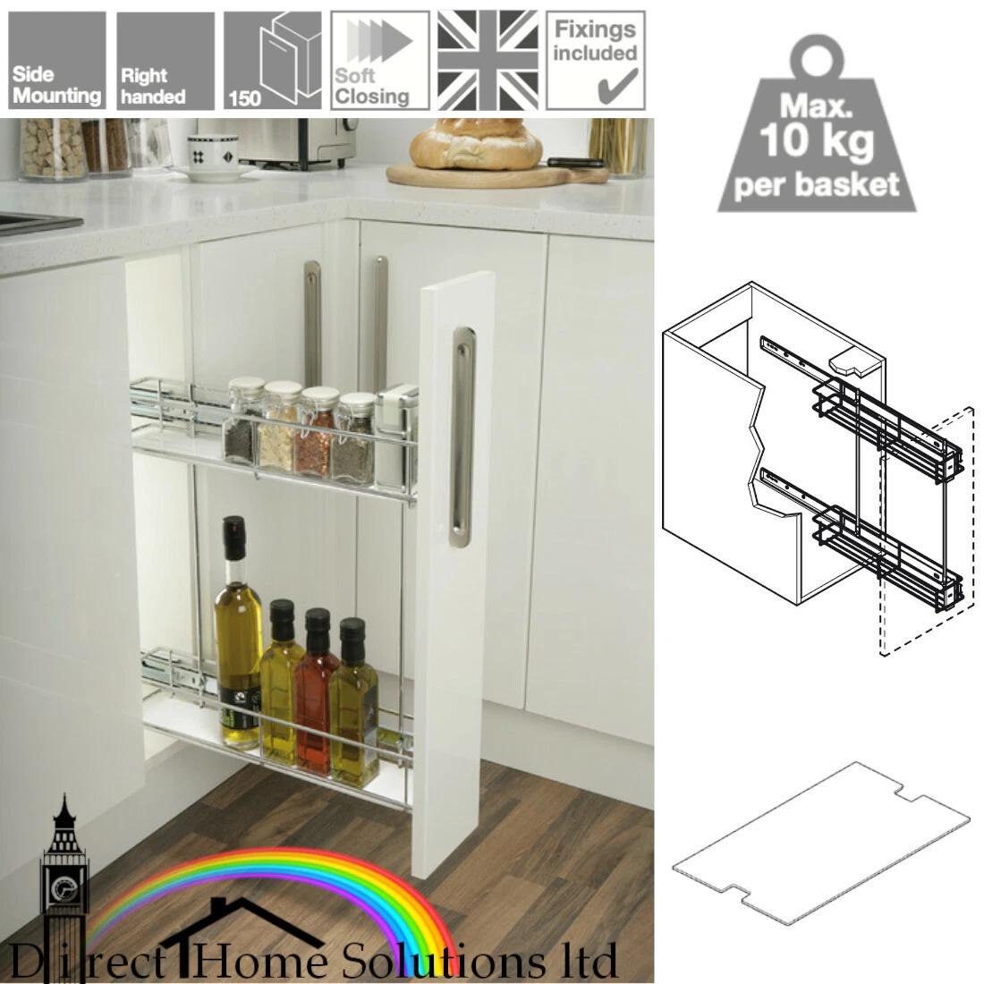 Two tier 2024 pull out shelf