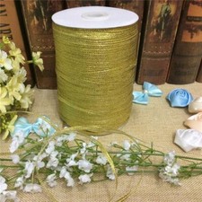 Gold Metallic 3mm Polyester Ribbon per 10 metres