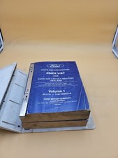 FORD AND LINCOLN MERCURY PARTS & ACCESSORIES PRICE LIST CATALOG MANUALS VOL 1-2
