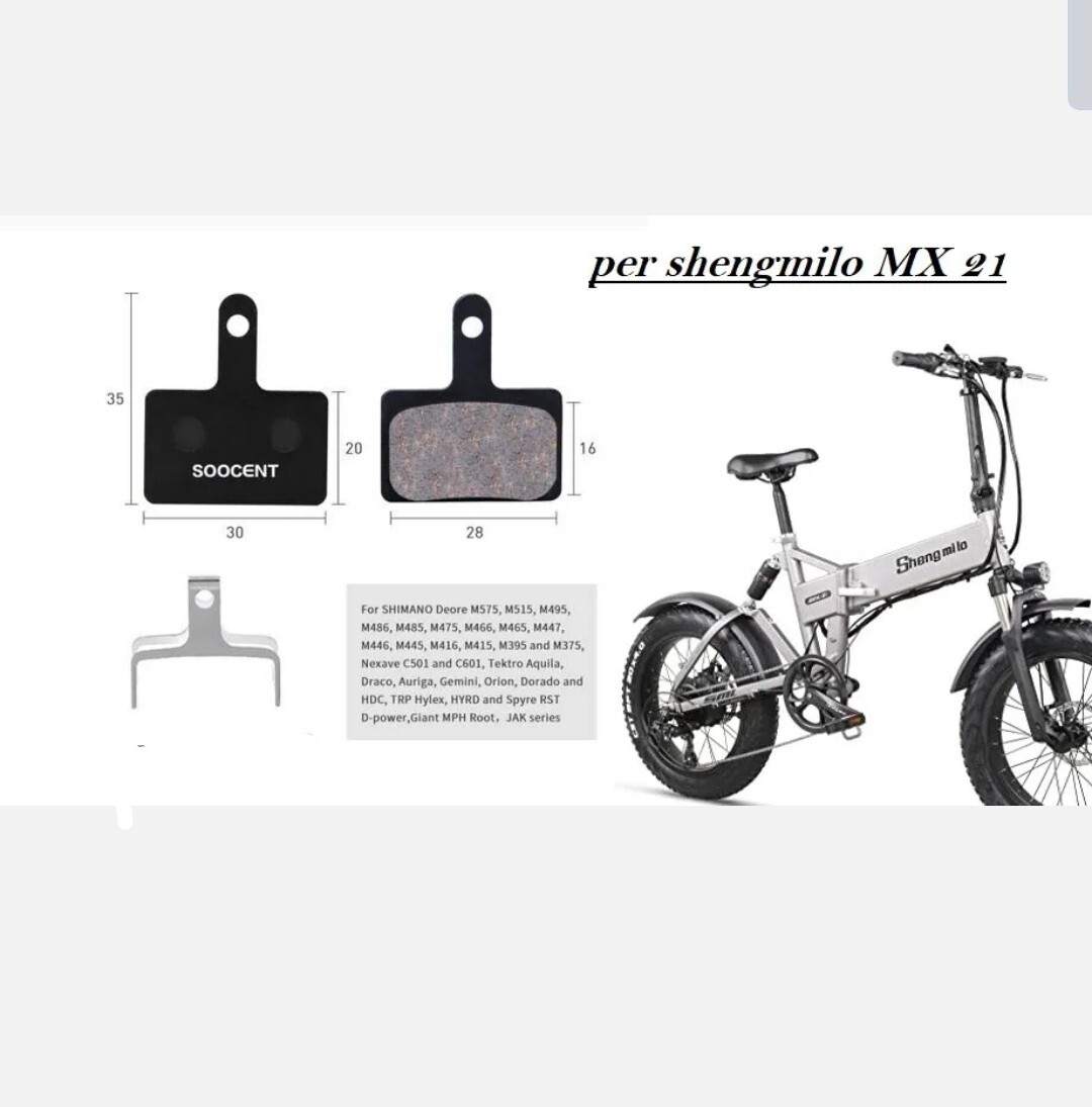 Pastiglie Freni Bici In Metallo E Fibra - 4 Pezzi, 22.5x33.5x4 Mm, Per MTB, E-bike, Rumore Basso - Foto 5