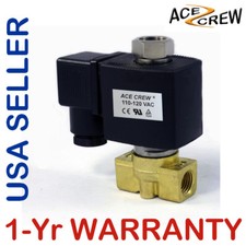 1/4 inch NORMALLY OPEN 110V-120V AC Brass Solenoid Valve NPT ONE-YEAR WARRANTY