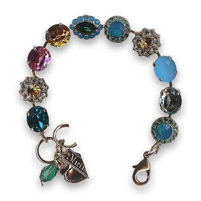 Bracelet by Mariana Woman Beautiful Topaz and Blue Swarovski Crystals ...