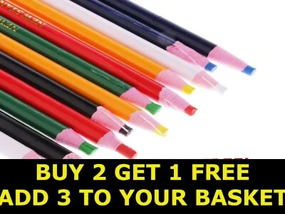 Marking Pencil Chinagraph Wax Non Toxic Marker Glass Car WoodMulti Surface B2GOF