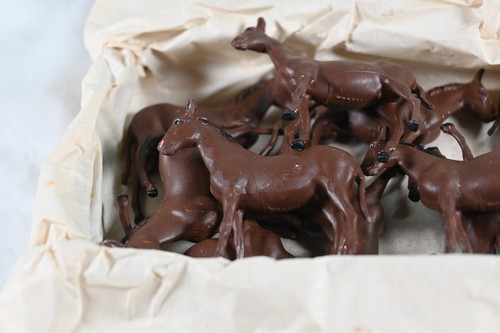 Vintage Walter Merten Miniatures 4 cm Animals w/ Original Box #629 Mule - Picture 2 of 6