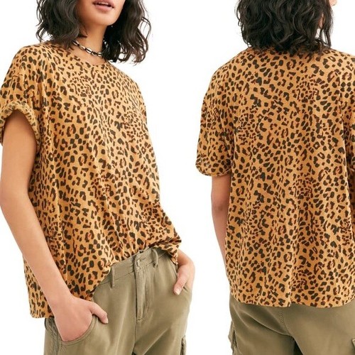 Free People WE THE FREE S Leopard Print 