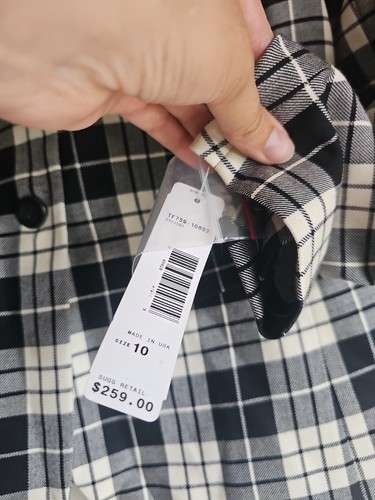Pendleton Blazer Women’s Size 10, Virgine Wool Plaid Classic Jacket . NWT - Picture 2 of 9