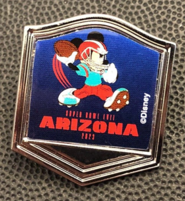 Disney pin Mickey Mouse Arizona Football Super Bowl LVII souvenir