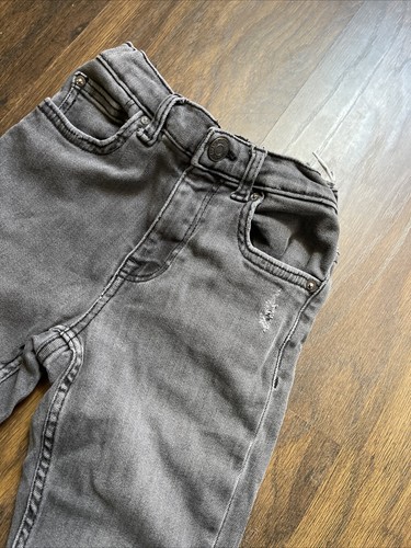 ZARA Boys Distressed Skinny Jeans Grey Size 9 - Picture 2 of 5