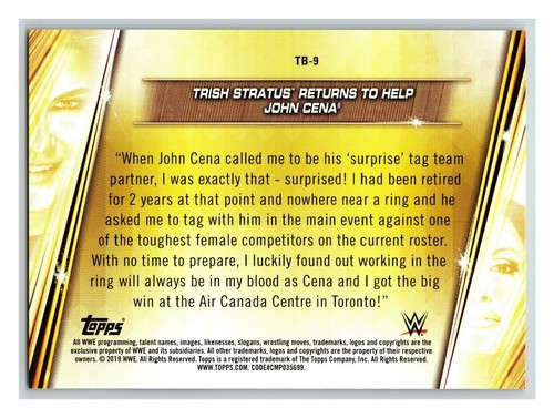 2019 Topps WWE Women's Division - Pick One - Fill Your Set - Picture 219 of 261