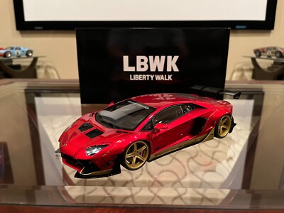 AutoArt 1/18 Liberty Walk Lb-Works Lamborghini Aventador Hyper Red