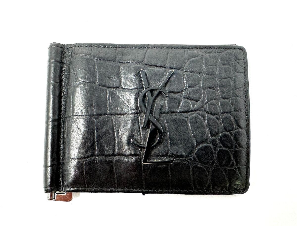 Yves Saint Laurent Money Clip Bill Clip Wallet Purse Yves Saint Laurent Money Clip Bill Clip Wallet Purse