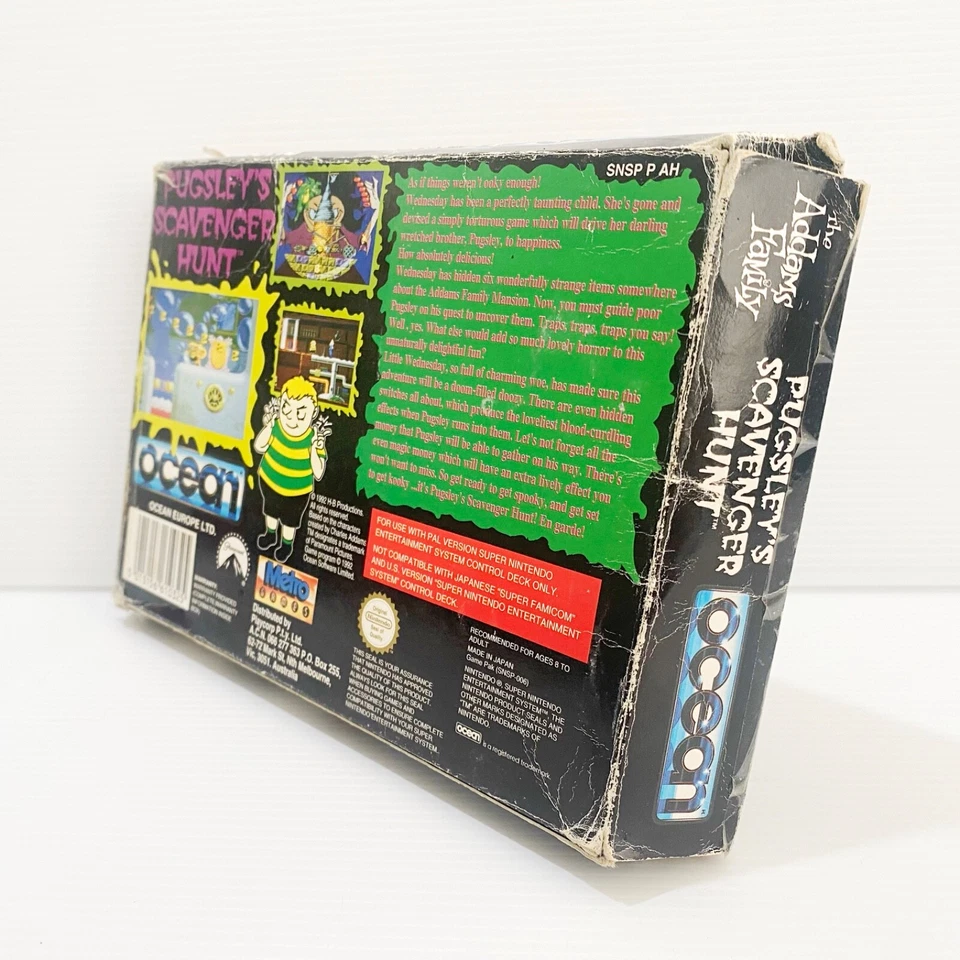 The Addams Family: Pugsley’s Scavenger Hunt + Box, Insert - SNES - Tested - Image 2 of 4