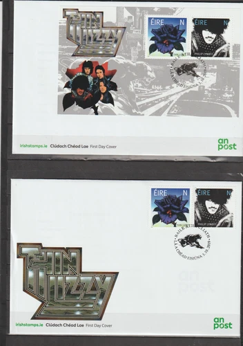 Ireland 2019 50th Anniversary Thin Lizzy x 2 FDC`s per scan